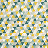 tessuto arredo mezzo panama triangoli – verde,  thumbnail number 1