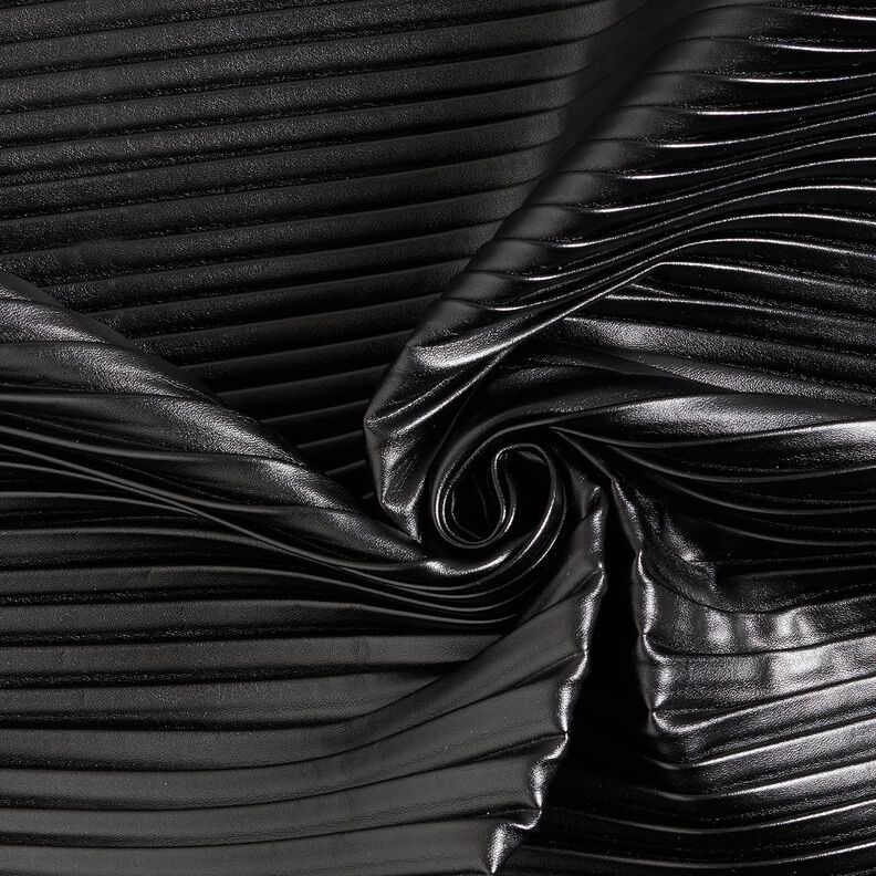 similpelle plissé – nero,  image number 3