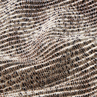 Raso plissettato con stampa leopardata – beige chiaro, 