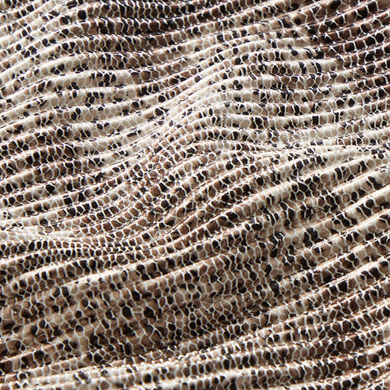 Raso plissettato con stampa leopardata – beige chiaro,  image number 2