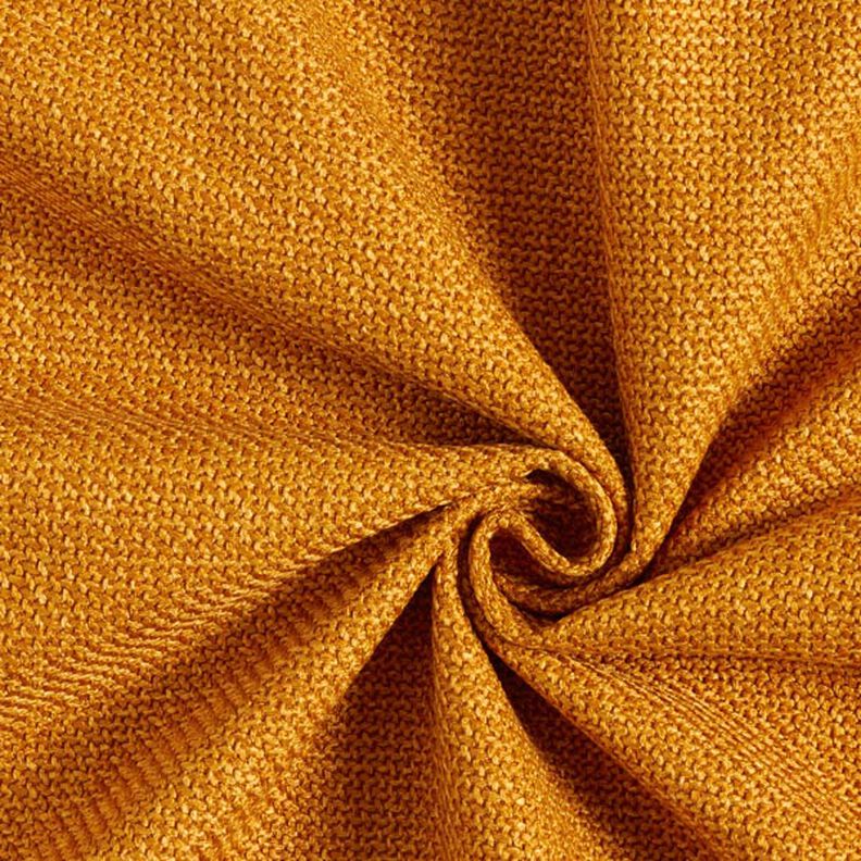 tessuto da tappezzeria tessuto spinato grosso Bjorn – giallo curry,  image number 1