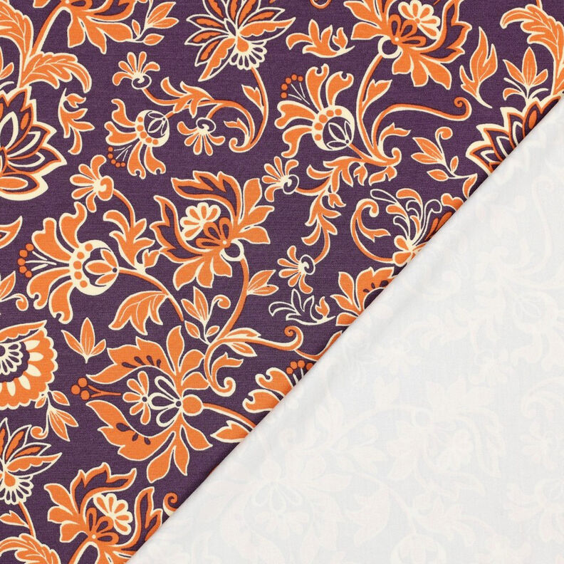 jersey romanit fiori paisley | Poppy Fabrics – lillà, image number 4