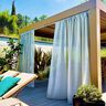 Outdoor tessuto per tende a vetro tinta unita 315 cm – naturale,  thumbnail number 7