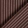 tessuto per camicette Misto cotone righe ampie – marrone scuro/bianco lana,  thumbnail number 4