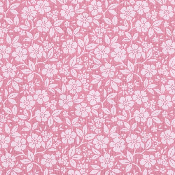 popeline di cotone fiori bicolore – rosa anticato/rosé, image number 1