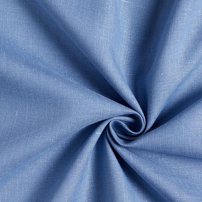 tessuto in lino – blu acciaio,  image number 1