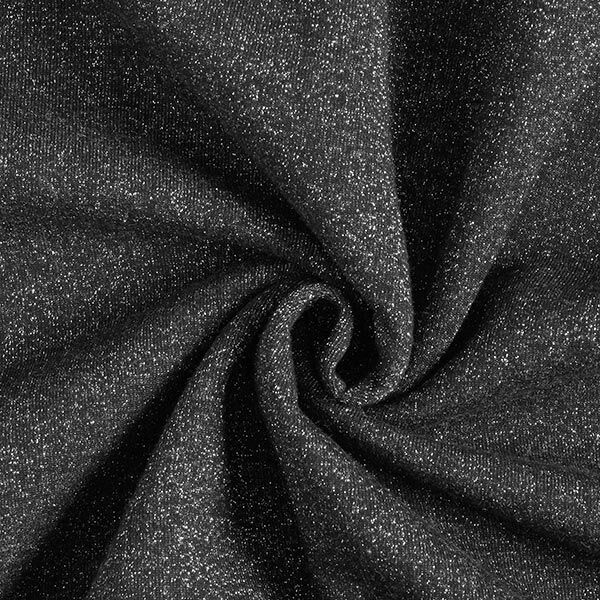 Felpa glitter – nero,  image number 1