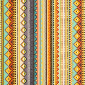 cotone rivestito righe stile etnico – terracotta, 