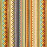 cotone rivestito righe stile etnico – terracotta,  thumbnail number 1