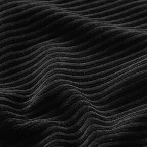 velluto a coste larghe jersey Coste trasversali – nero, 