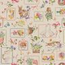tessuto arredo mezzo panama Collage di Pasqua – naturale/rosa,  thumbnail number 1