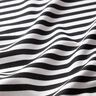 Tessuto per costumi da bagno a righe sottili – nero/bianco,  thumbnail number 2