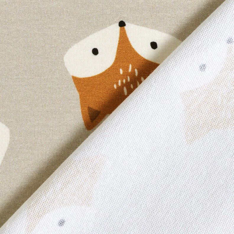 French terry Piccola volpe – grigio argento,  image number 4