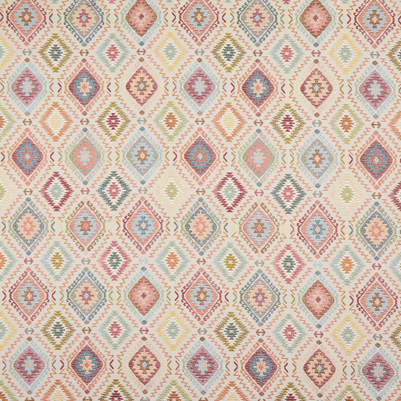 tessuto arredo Jacquard Tappeto indiano – beige chiaro,  image number 1