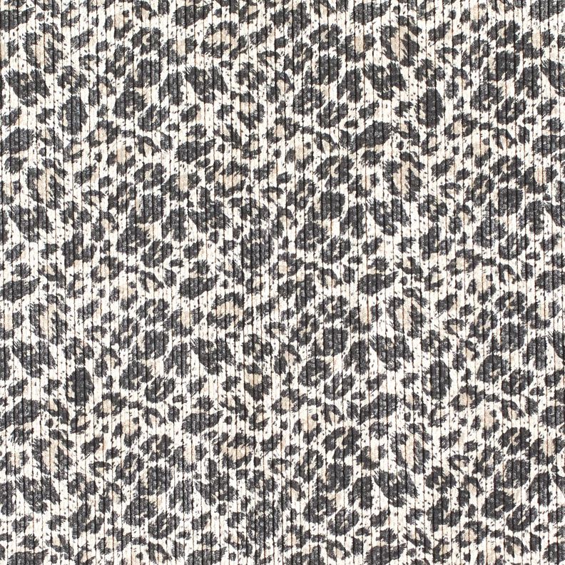 velluto a coste Stampa leopardata – sabbia/marrone nerastro, image number 1
