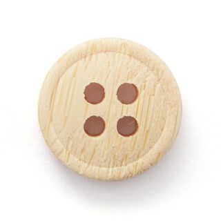 bottone 4 fori bambù  – beige, 