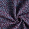 Tessuto per pantaloni effetto denim con stampa leopardata – melanzana/colore blu jeans,  thumbnail number 3