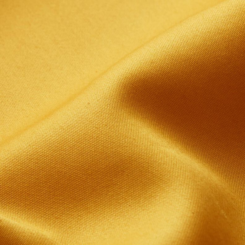 satin di cotone tinta unita – giallo curry,  image number 3