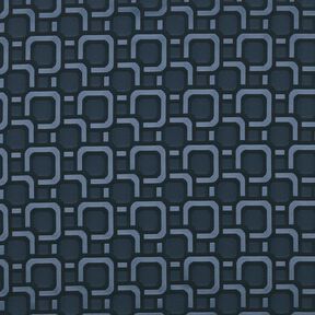 tessuto per fodere Jacquard Motivo rétro – blu marino, 