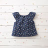 velluto a costine Piccoli fiorellini – blu marino,  thumbnail number 6