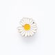 bottone con gambo, margheritina  – bianco/giallo,  thumbnail number 1
