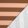 tessuto arredo tessuti canvas Righe gioiose – salmone/marrone,  thumbnail number 4