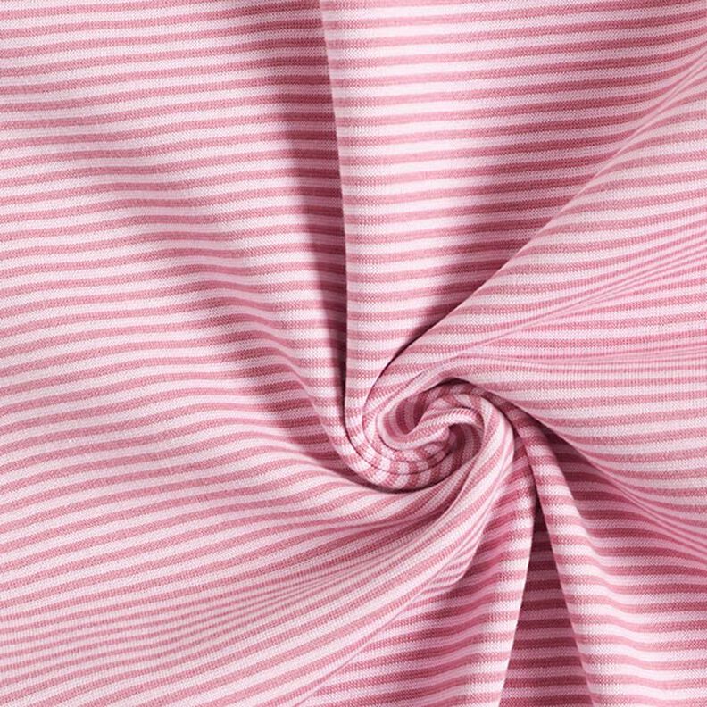 tessuto tubolare per polsini, righe sottili – rosa anticato/rosa,  image number 3