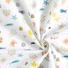 popeline di cotone Mondo sottomarino – bianco,  thumbnail number 3