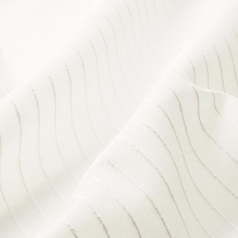 tessuto per tende, righe larghe, filato fantasia, 300 cm – bianco,  image number 2