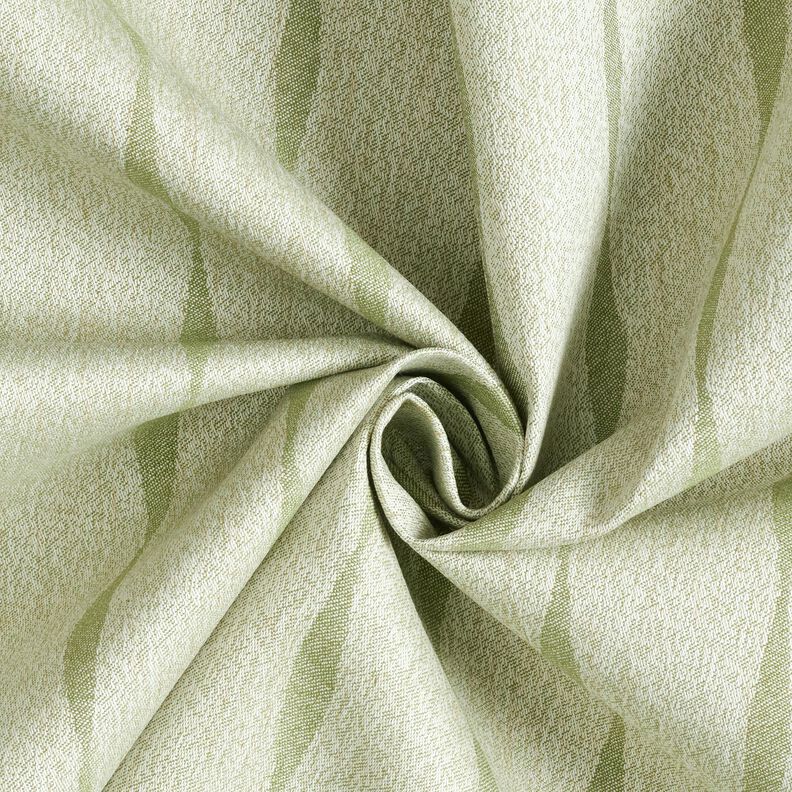 tessuti da esterni tessuti canvas Righe ondulate – verde oliva chiaro/beige chiaro,  image number 3