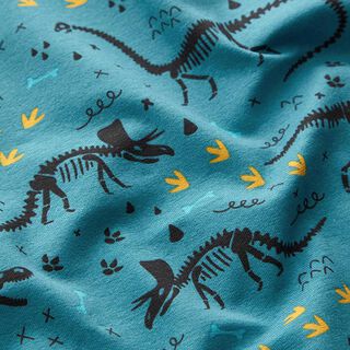 jersey di cotone scheletro di dinosauro – petrolio, 