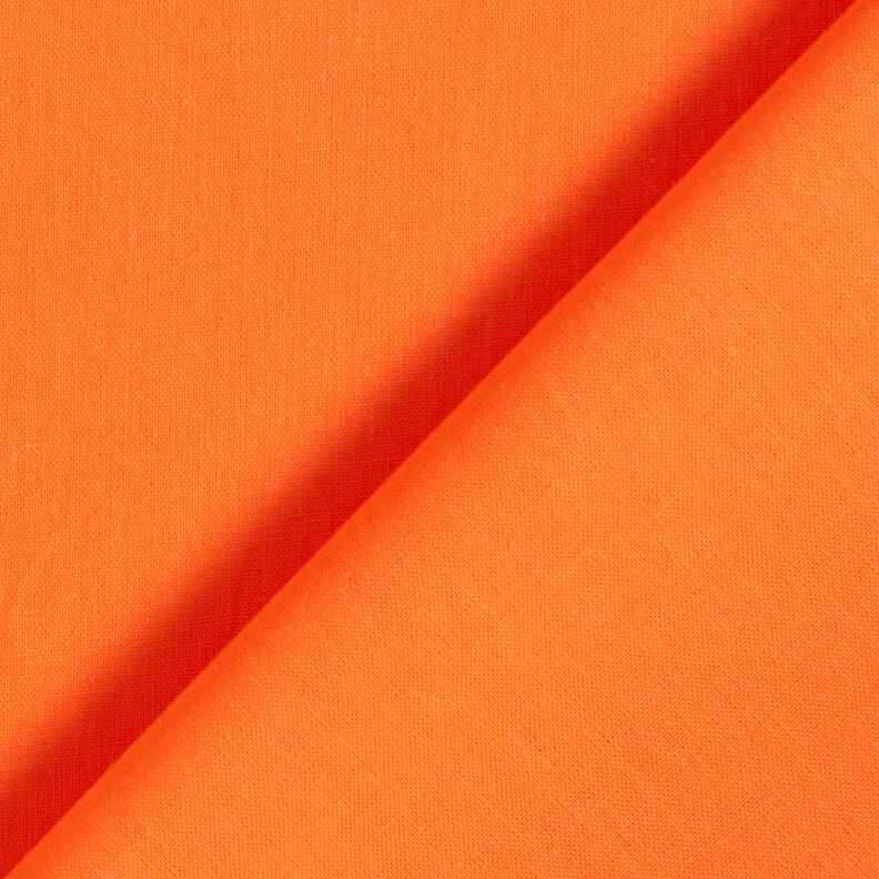 tessuto in cotone popeline tinta unita – arancio neon,  image number 3