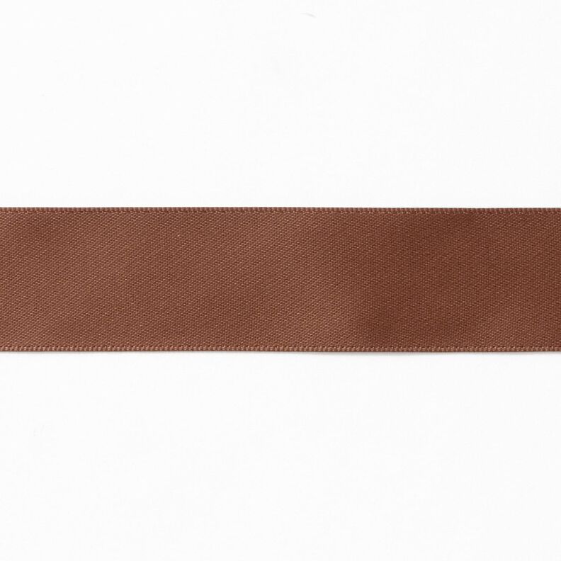 Nastro in satin [25 mm] – marrone medio,  image number 1