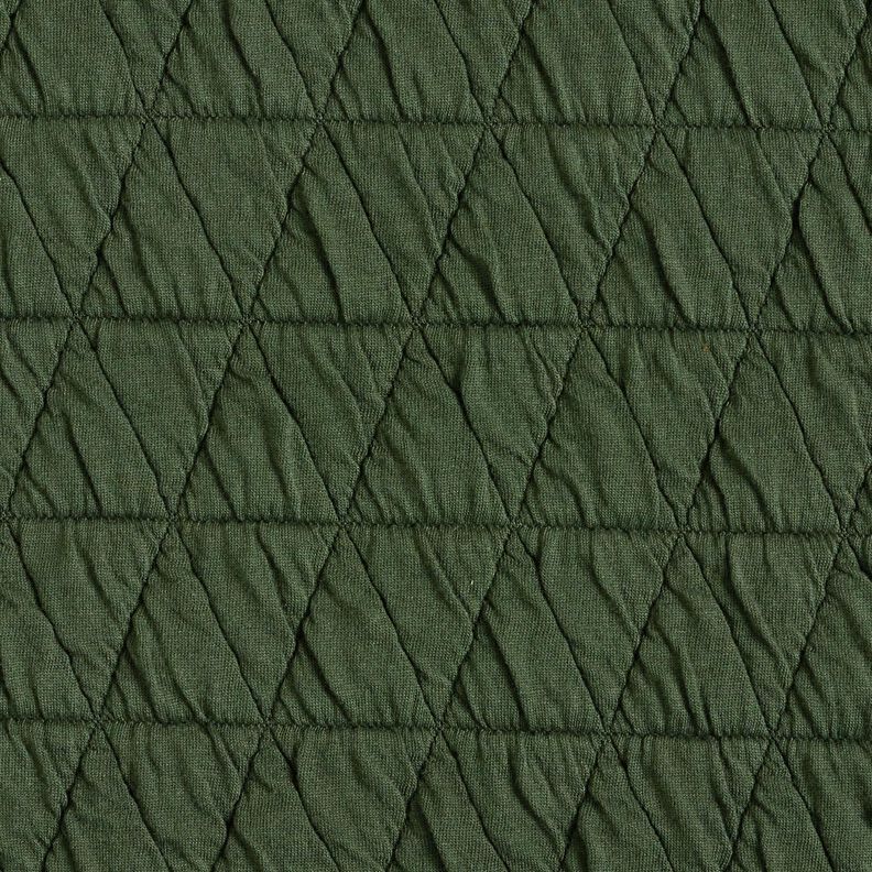 Jersey trapuntato a rombi – verde scuro,  image number 1