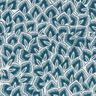 tessuto in cotone cretonne Foglie astratte – blu oceano/avorio,  thumbnail number 1