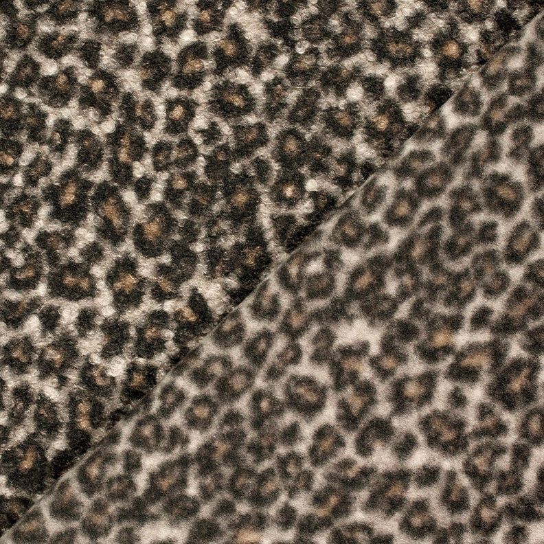Maglia Bouclé Leopardata – nero/marrone capriolo, image number 4