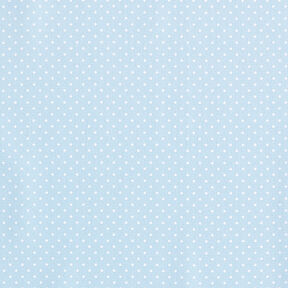 popeline di cotone piccoli pois – azzurro/bianco, 