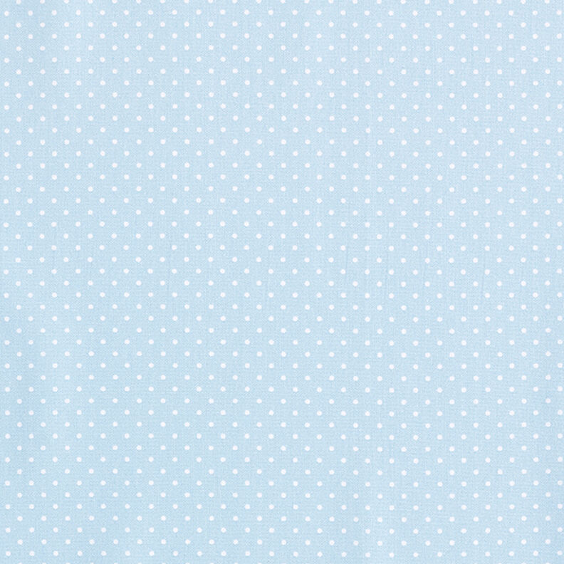 popeline di cotone piccoli pois – azzurro/bianco,  image number 1