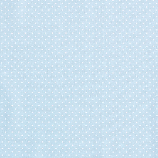 popeline di cotone piccoli pois – azzurro/bianco,  image number 1
