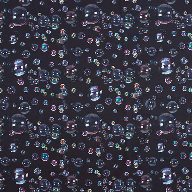 softshell Bolle di sapone stampa digitale – nero-azzurro,  image number 1