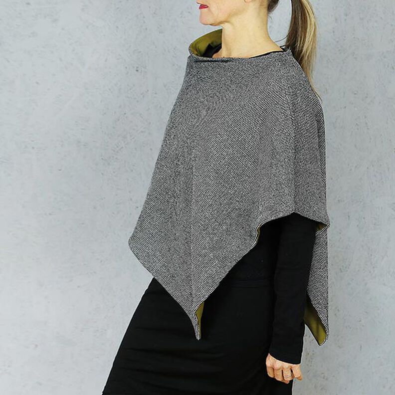 FRAU PENNY Poncho reversibile asimmetrico | Studio Schnittreif | Taglia unica,  image number 4
