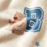 Morbido pile Giacca collage in stile – beige chiaro/blu,  thumbnail number 5