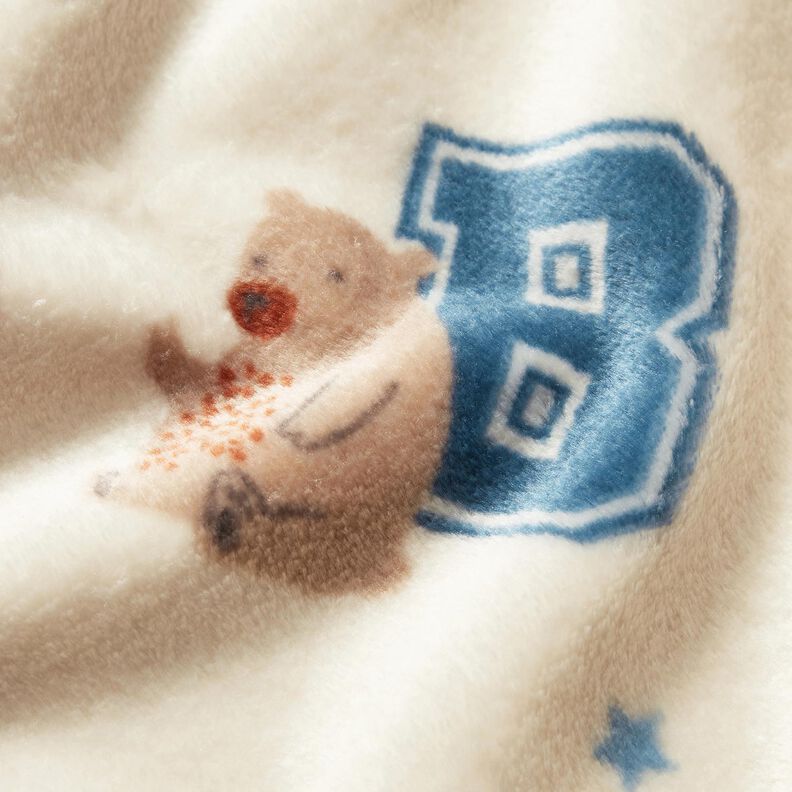 Morbido pile Giacca collage in stile – beige chiaro/blu, image number 5