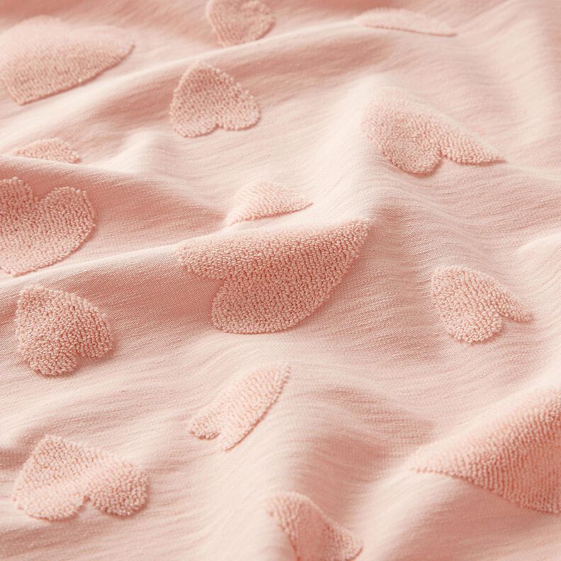 Maglia in spugna cuori – rosé, image number 2