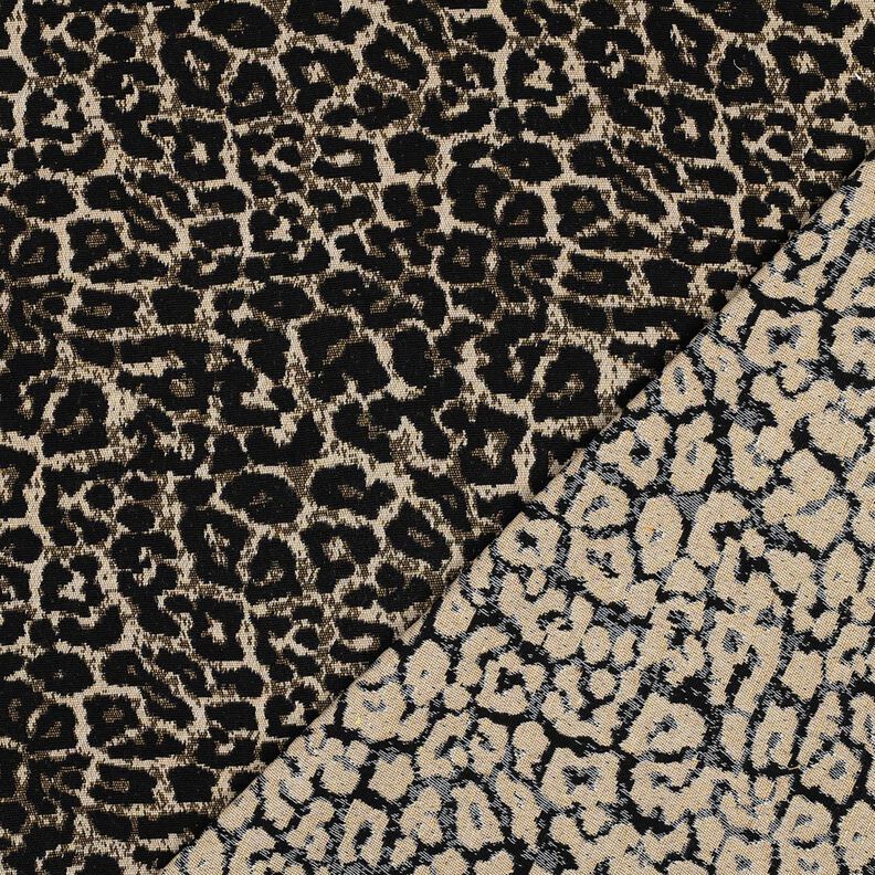 Jacquard Motivo leopardato – naturale/nero,  image number 4
