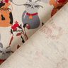 tessuto arredo mezzo panama Gatti eleganti – naturale/grigio,  thumbnail number 4