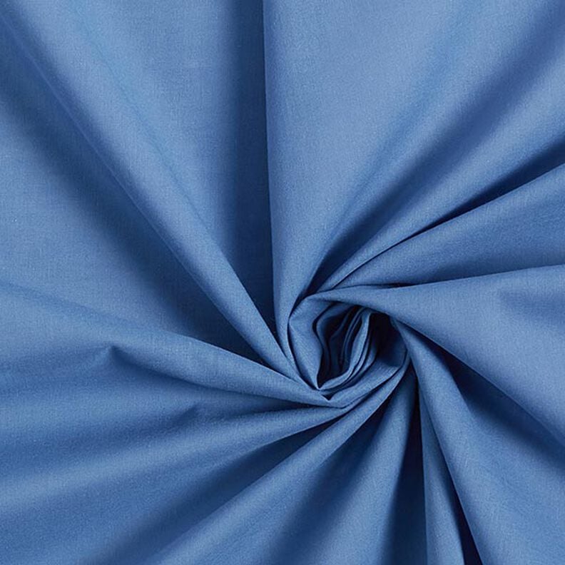 batista di cotone tinta unita – colore blu jeans,  image number 1