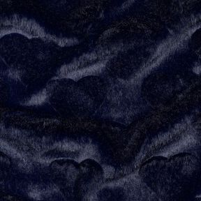 ecopelliccia cuori | Poppy Fabrics – nero-azzurro, 