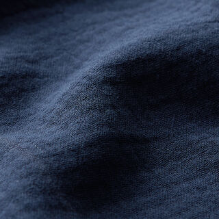 mussolina / tessuto doppio increspato – blu marino, 