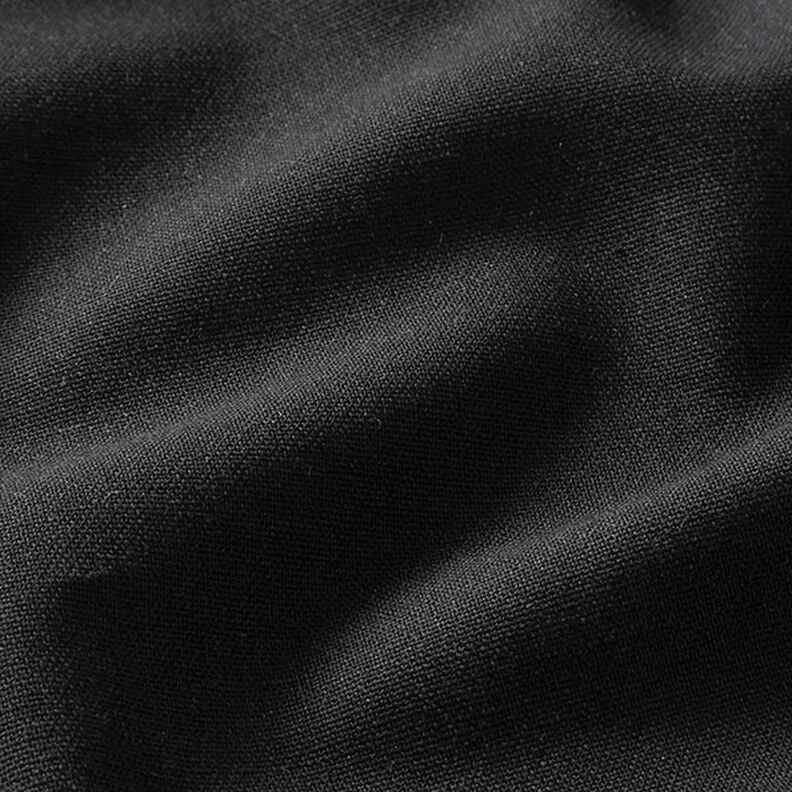 misto lino viscosa tinta unita – nero,  image number 2